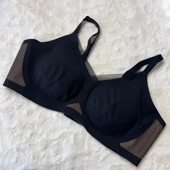 Honeylove Crossover Bra Black Mesh 3X Wireless Supportive NWOT - Picture 2 of 9